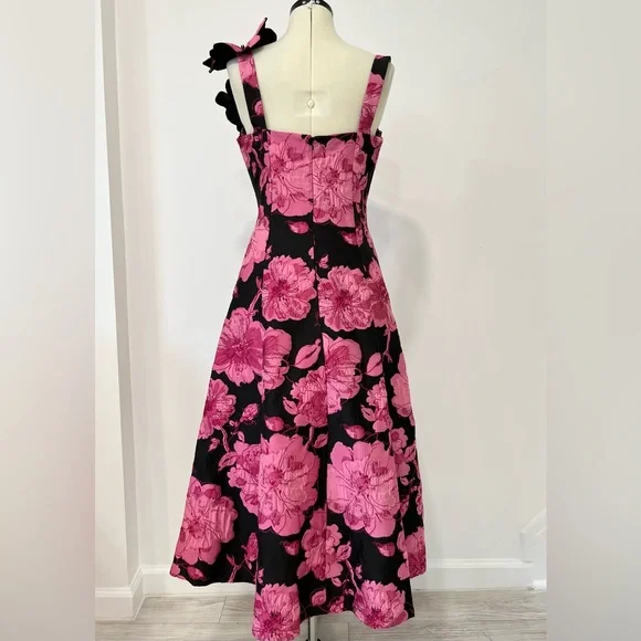 Teri Jon by Rickie Freeman Floral Fit and Flare Dress